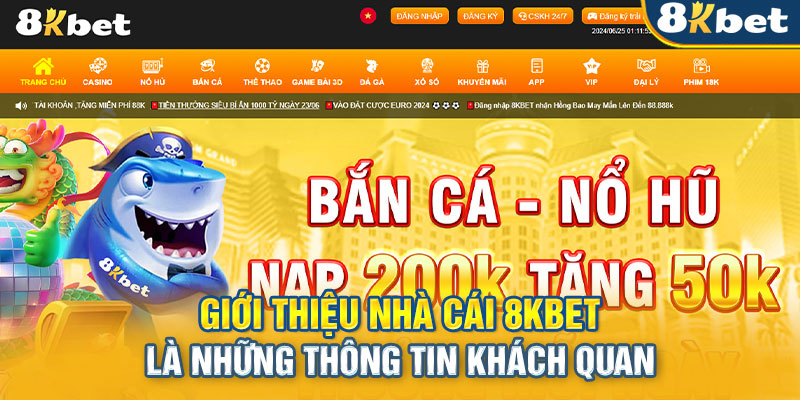 Giới thiệu nhà cái 8KBET là những thông tin khách quan